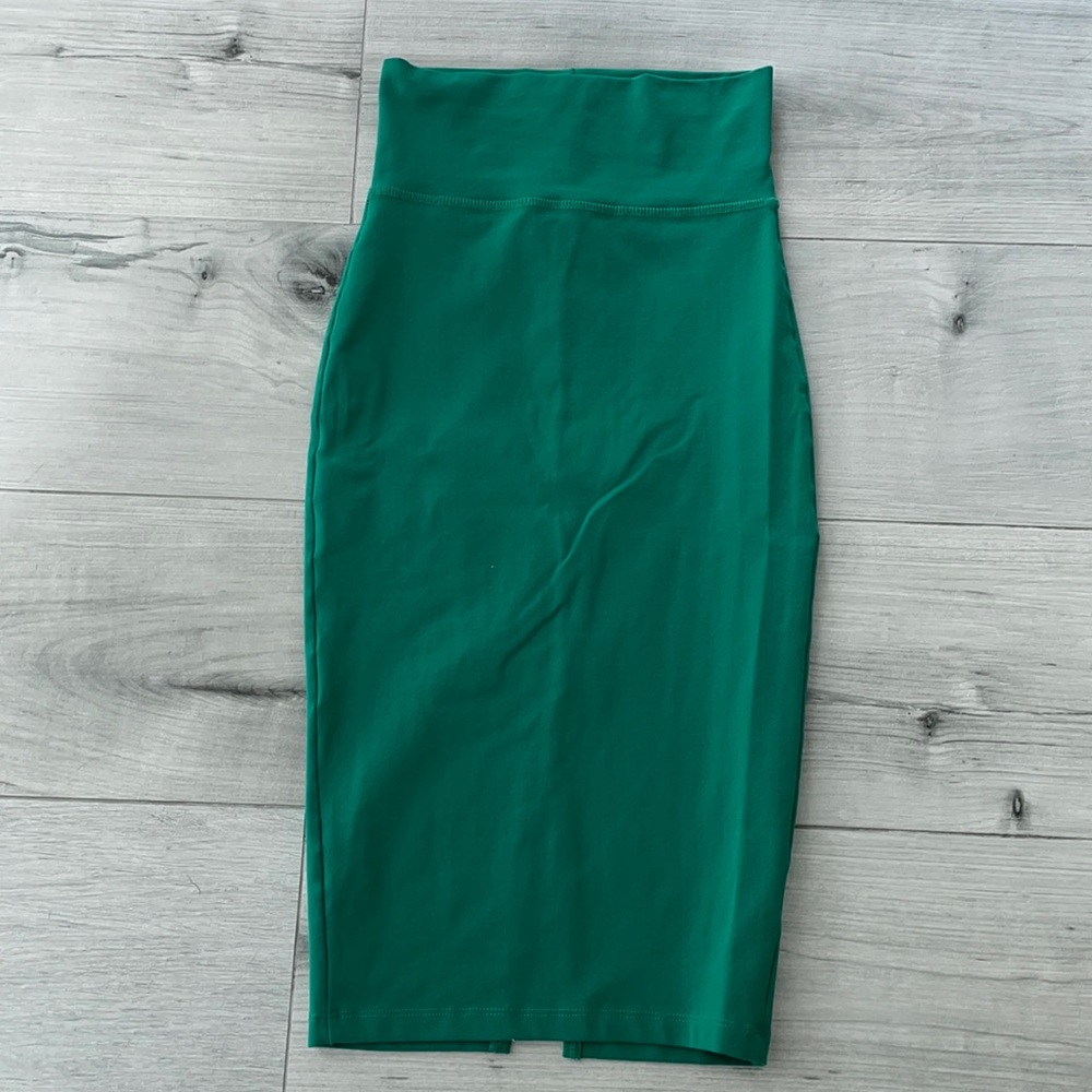 BeBe high waist split back midi skirt